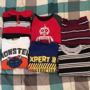 6- boys long sleeve shirts